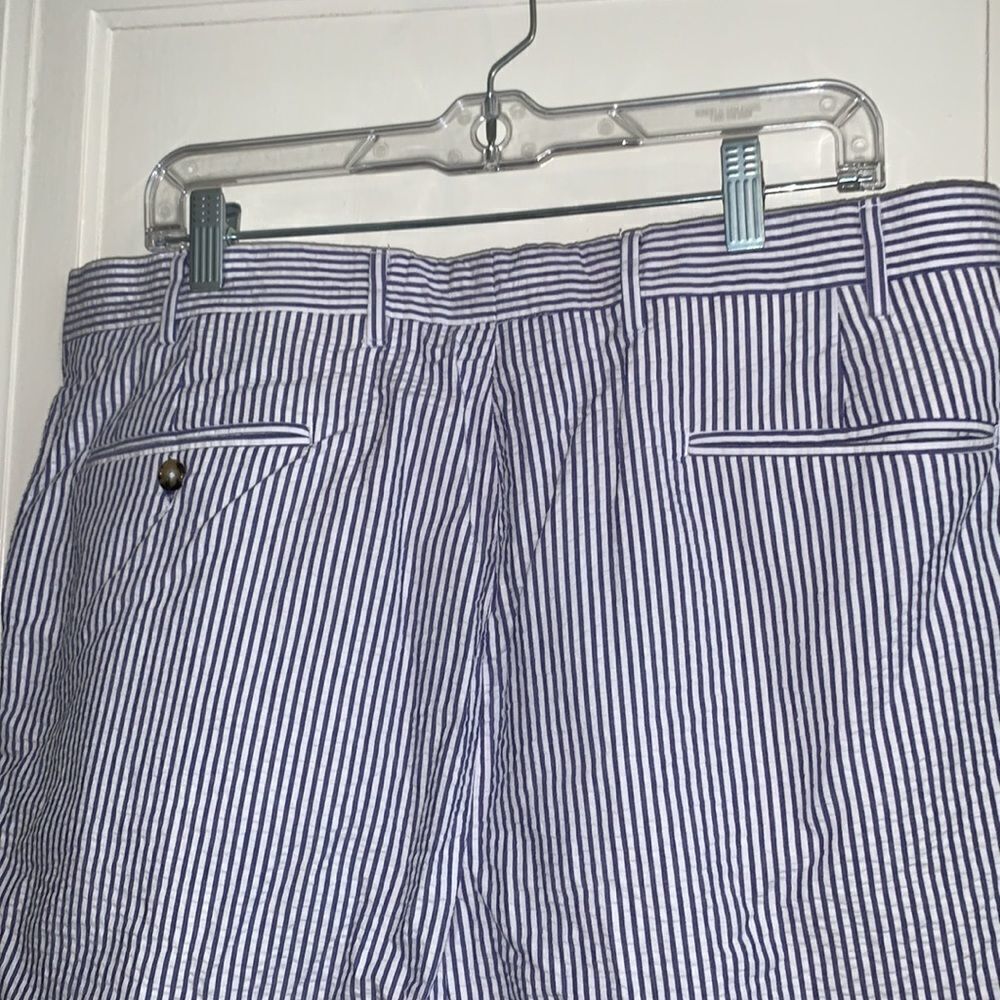 ‎Nwot Berle blue & white seersucker shorts - Picture 5 of 7